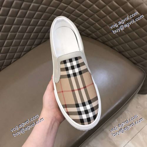 スリップオン 履き心地抜群 2021春夏 バーバリー BURBERRY 上品な輝きを放つ形 脱ぎ履きしやすい/着脱しやすい バーバリーブランド コピー