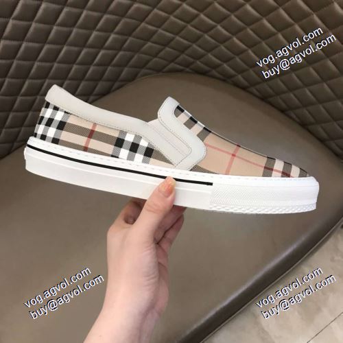 スリップオン 履き心地抜群 2021春夏 バーバリー BURBERRY 上品な輝きを放つ形 脱ぎ履きしやすい/着脱しやすい バーバリーブランド コピー