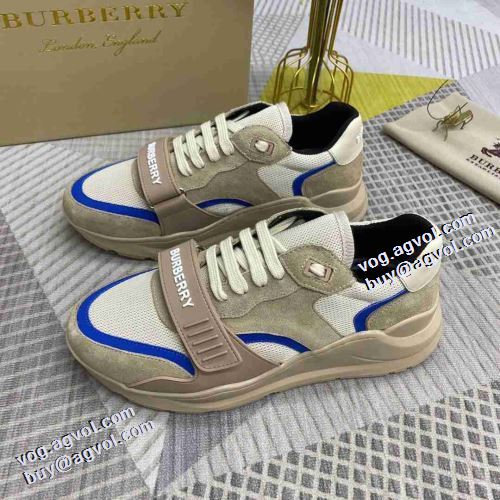 2021秋冬 バーバリー BURBERRY これからの季節の足元のアクセント バーバリースーパーコピー クッション性 スニーカー ファッション 人気 ロードジョグ 人気新品★超特価★ 