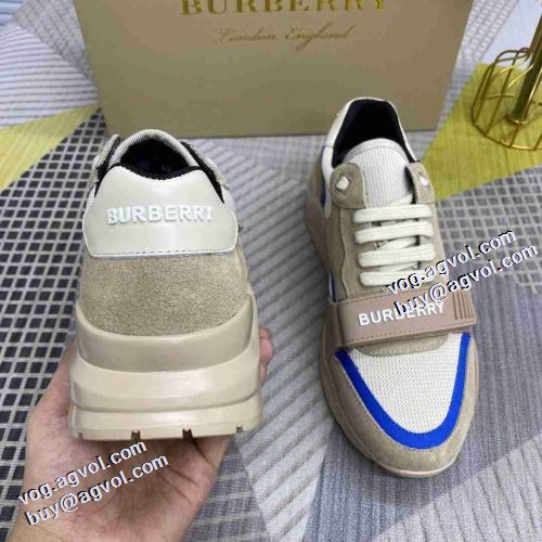 2021秋冬 バーバリー BURBERRY これからの季節の足元のアクセント バーバリースーパーコピー クッション性 スニーカー ファッション 人気 ロードジョグ 人気新品★超特価★ 