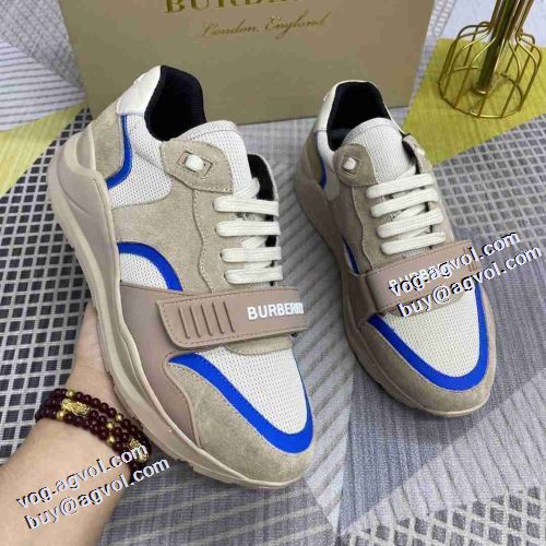 2021秋冬 バーバリー BURBERRY これからの季節の足元のアクセント バーバリースーパーコピー クッション性 スニーカー ファッション 人気 ロードジョグ 人気新品★超特価★ 