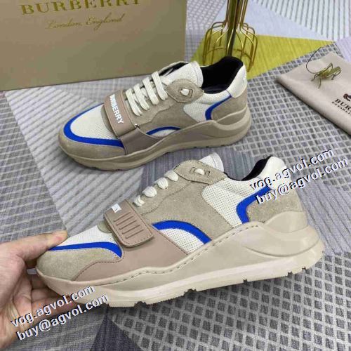 2021秋冬 バーバリー BURBERRY これからの季節の足元のアクセント バーバリースーパーコピー クッション性 スニーカー ファッション 人気 ロードジョグ 人気新品★超特価★ 