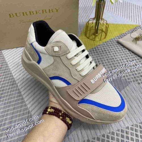 2021秋冬 バーバリー BURBERRY これからの季節の足元のアクセント バーバリースーパーコピー クッション性 スニーカー ファッション 人気 ロードジョグ 人気新品★超特価★ 