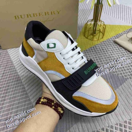 ランニングシューズ 着心地抜群 ナチュラルな素材感 ロードジョグ 耐久性のある バーバリー BURBERRY 2021秋冬 滑りにくい カジュアルシュッズ コスパ最高のプライス バーバリーコピー
