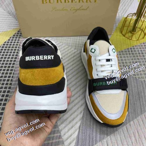 ランニングシューズ 着心地抜群 ナチュラルな素材感 ロードジョグ 耐久性のある バーバリー BURBERRY 2021秋冬 滑りにくい カジュアルシュッズ コスパ最高のプライス バーバリーコピー
