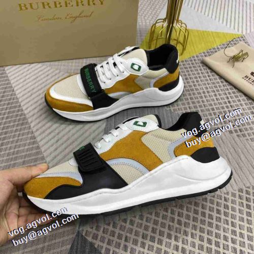 ランニングシューズ 着心地抜群 ナチュラルな素材感 ロードジョグ 耐久性のある バーバリー BURBERRY 2021秋冬 滑りにくい カジュアルシュッズ コスパ最高のプライス バーバリーコピー