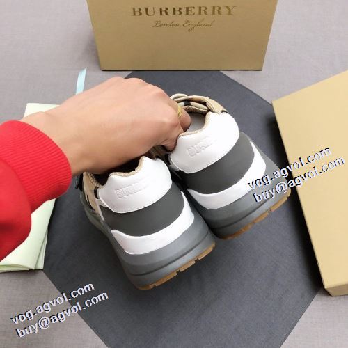 秋のお出かけに最適 バーバリー BURBERRY 足馴染みのいい ランニングシューズ 2色可選 バーバリーコピーブランド 2021秋冬 ギンガム 大人 トレンド