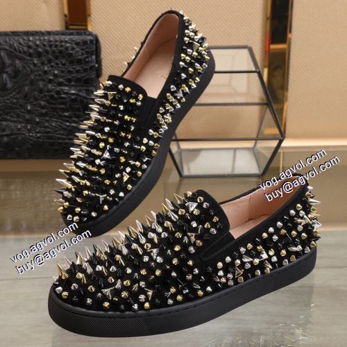 着心地抜群 2021秋冬 クリスチャンルブタンコピー ブランド カジュアルシューズ クリスチャンルブタン Christian Louboutin スタッズ