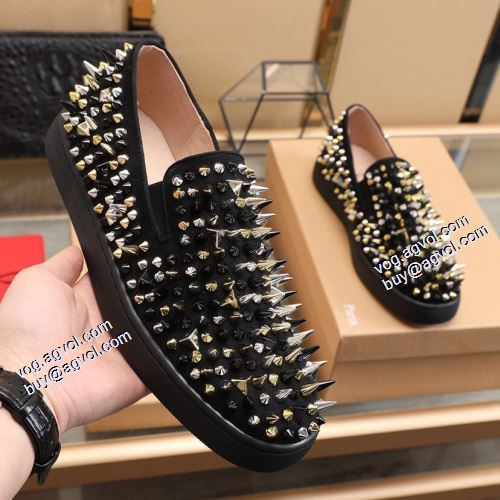着心地抜群 2021秋冬 クリスチャンルブタンコピー ブランド カジュアルシューズ クリスチャンルブタン Christian Louboutin スタッズ