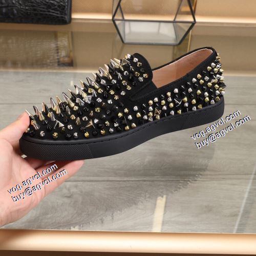 着心地抜群 2021秋冬 クリスチャンルブタンコピー ブランド カジュアルシューズ クリスチャンルブタン Christian Louboutin スタッズ