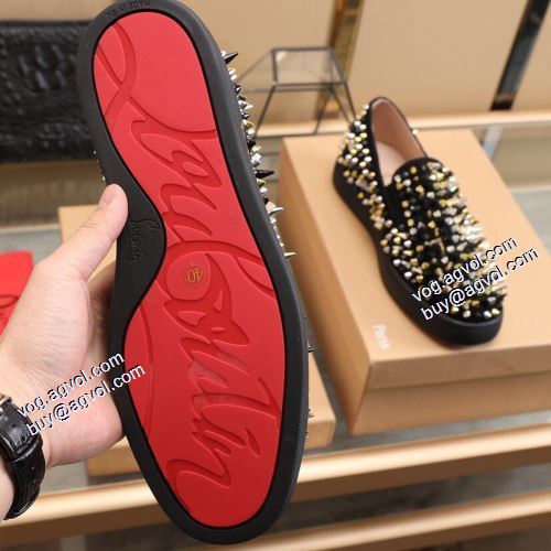 着心地抜群 2021秋冬 クリスチャンルブタンコピー ブランド カジュアルシューズ クリスチャンルブタン Christian Louboutin スタッズ