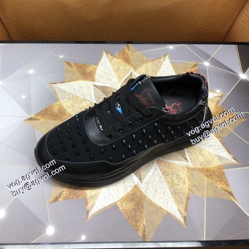 今買い◎得 2021秋冬 クリスチャンルブタン Christian Louboutin スニーカー 2色可選 クッション加工 クリスチャンルブタンスーパーコピー