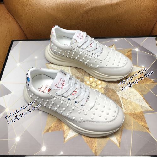 今買い◎得 2021秋冬 クリスチャンルブタン Christian Louboutin スニーカー 2色可選 クッション加工 クリスチャンルブタンスーパーコピー