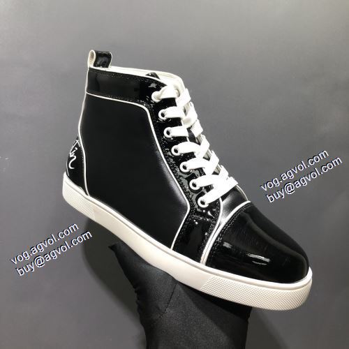 2021秋冬 存在感のある クリスチャンルブタン Christian Louboutin ハイトップシューズ クリスチャンルブタン偽物ブランド 足馴染みのいい