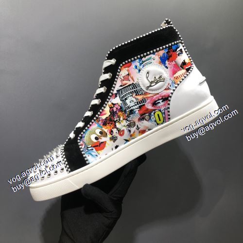 2021秋冬 スタッズ クリスチャンルブタン Christian Louboutin おすすめ/オススメ クリスチャンルブタンブランドスーパーコピー ハイトップシューズ