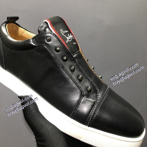 コスパ最高のプライス 2021秋冬 クリスチャンルブタンブランドコピー フラットシューズ クリスチャンルブタン Christian Louboutin フルグレインレザー