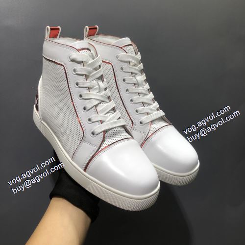 海外限定ライン クリスチャンルブタンスーパーコピー  2021秋冬 クリスチャンルブタン Christian Louboutin ハイトップシューズ 流行を超えた定番シューズ