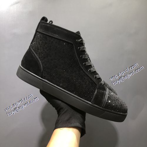 大人気アイテム！入手困難 2021秋冬 クリスチャンルブタン Christian Louboutin クリスチャンルブタンブランド 偽物 通販 ハイトップシューズ 抗菌?防臭加工