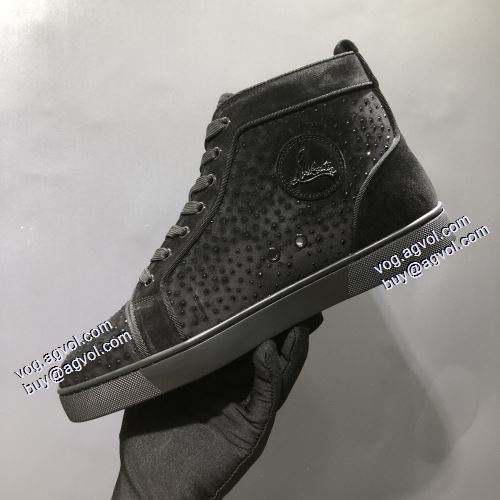 大人気アイテム！入手困難 2021秋冬 クリスチャンルブタン Christian Louboutin クリスチャンルブタンブランド 偽物 通販 ハイトップシューズ 抗菌?防臭加工
