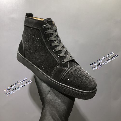 大人気アイテム！入手困難 2021秋冬 クリスチャンルブタン Christian Louboutin クリスチャンルブタンブランド 偽物 通販 ハイトップシューズ 抗菌?防臭加工
