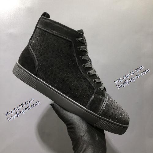 大人気アイテム！入手困難 2021秋冬 クリスチャンルブタン Christian Louboutin クリスチャンルブタンブランド 偽物 通販 ハイトップシューズ 抗菌?防臭加工