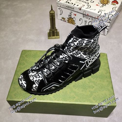 ハイカットスニーカー 高機能防滑ソール  3色可選 2021春夏 ドルチェ＆ガッバーナ Dolce&Gabbana 先行販売 DGコピー