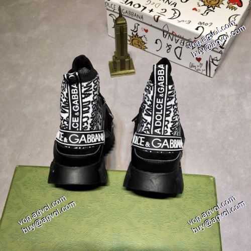 ハイカットスニーカー 高機能防滑ソール  3色可選 2021春夏 ドルチェ＆ガッバーナ Dolce&Gabbana 先行販売 DGコピー