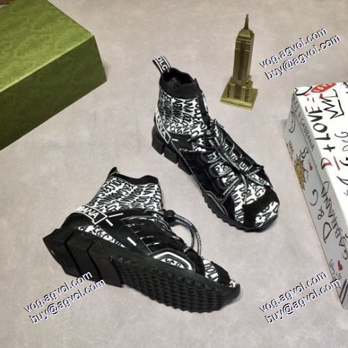 ハイカットスニーカー 高機能防滑ソール  3色可選 2021春夏 ドルチェ＆ガッバーナ Dolce&Gabbana 先行販売 DGコピー