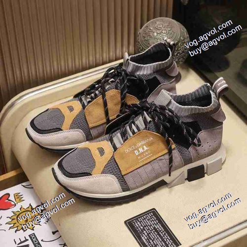 3色可選 ハイカットカジュアルシューズ  2021春夏 ドルチェ＆ガッバーナ Dolce&Gabbana 綺麗に決まるフォルム！D&Gブランドコピー