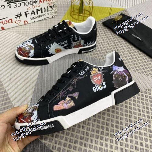 カジュアルシューズ 防水機能に優れ 2021春夏 ドルチェ＆ガッバーナ Dolce&Gabbana 風合いが出る ドルチェ&ガッバーナ偽物ブランド