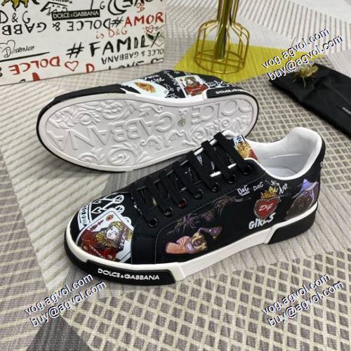 カジュアルシューズ 防水機能に優れ 2021春夏 ドルチェ＆ガッバーナ Dolce&Gabbana 風合いが出る ドルチェ&ガッバーナ偽物ブランド