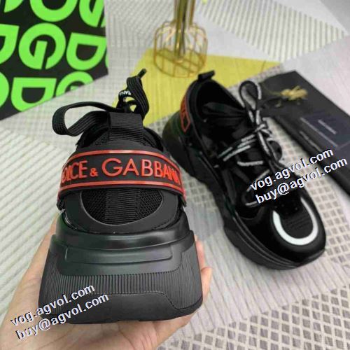 3色可選 男女兼用 厚底 ナチュラルな素材感 2021秋冬 ドルチェ＆ガッバーナ Dolce&Gabbana カジュアルシスニーカー 高級感ある ドルチェ&ガッバーナスーパーコピー