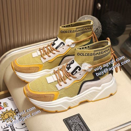 4色可選 着心地抜群 2021秋冬 ドルチェ＆ガッバーナ Dolce&Gabbana ドルチェ ガッバーナコピー メンズ　レースアップ 高機能防滑ソール 抗菌?防臭加工 秋冬