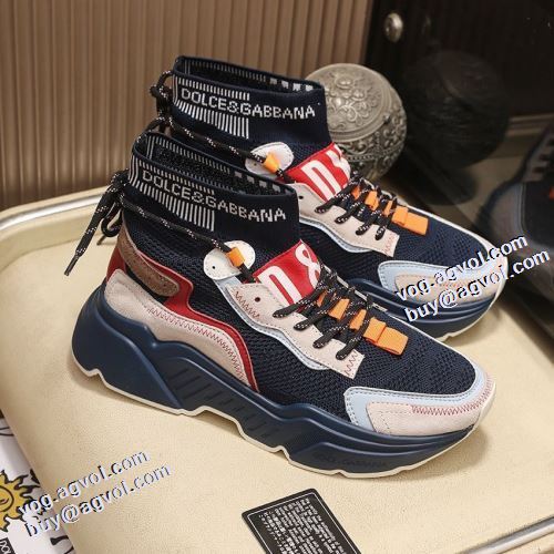 4色可選 着心地抜群 2021秋冬 ドルチェ＆ガッバーナ Dolce&Gabbana ドルチェ ガッバーナコピー メンズ　レースアップ 高機能防滑ソール 抗菌?防臭加工 秋冬
