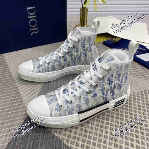 飽きの来ない 2021春夏 ディオール DIOR 高級感ある ローヒール ハイトップシューズ ディオールブランドスーパーコピー