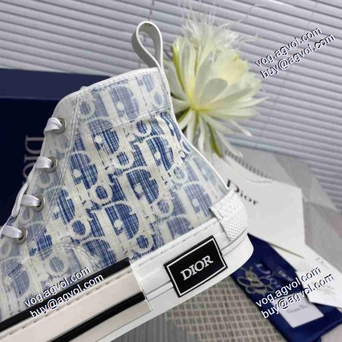 飽きの来ない 2021春夏 ディオール DIOR 高級感ある ローヒール ハイトップシューズ ディオールブランドスーパーコピー