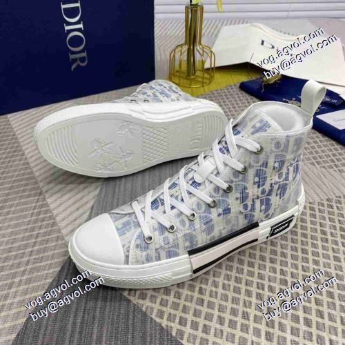 飽きの来ない 2021春夏 ディオール DIOR 高級感ある ローヒール ハイトップシューズ ディオールブランドスーパーコピー