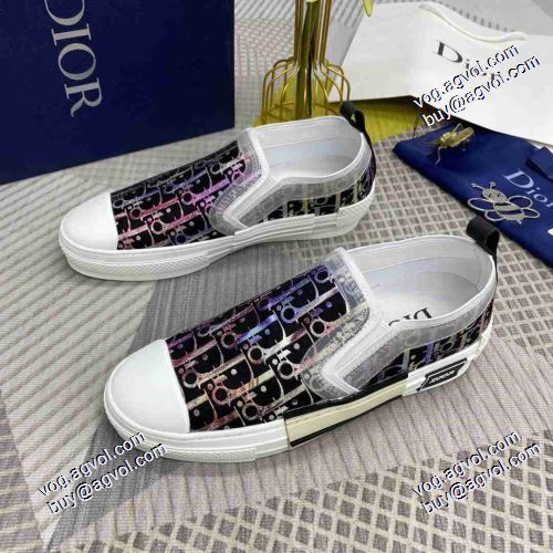 着心地抜群 2021春夏 2色可選 ローヒール ディオール DIOR スリップオン ディオールコピー ブランド 軽い履き心地