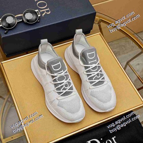 4色可選 柔軟 レーシングシューズ 高級感ある 2021春夏 ディオール DIOR ランニングシューズ クッション加工 軽い履き心地 ディオール偽物ブランド