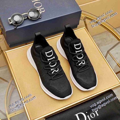 4色可選 柔軟 レーシングシューズ 高級感ある 2021春夏 ディオール DIOR ランニングシューズ クッション加工 軽い履き心地 ディオール偽物ブランド