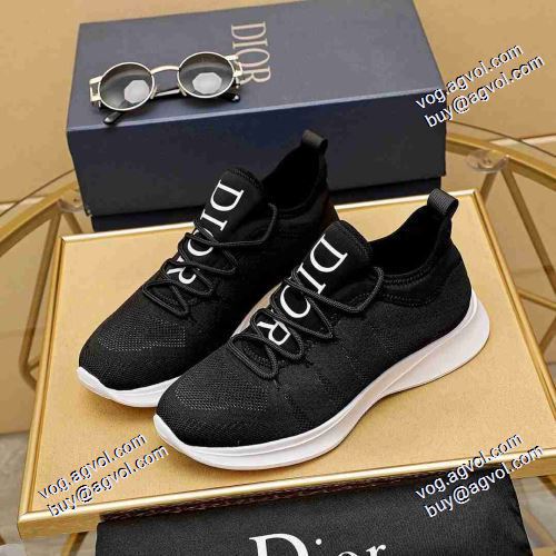 4色可選 柔軟 レーシングシューズ 高級感ある 2021春夏 ディオール DIOR ランニングシューズ クッション加工 軽い履き心地 ディオール偽物ブランド