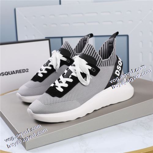 人気商品登場 ディースクエアードスーパーコピー 2021秋冬 ディースクエアード DSQUARED2 3色可選 スニーカー ドライビングシューズ メッシュ リゾートスタイル 極上シューズ