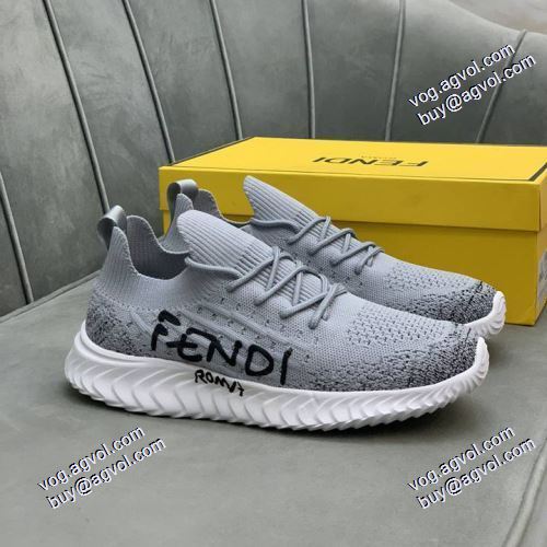 レーシングシューズ 履き心地抜群 2021春夏 フェンディ FENDI 人気販売中 2色可選 FENDIスーパーコピー