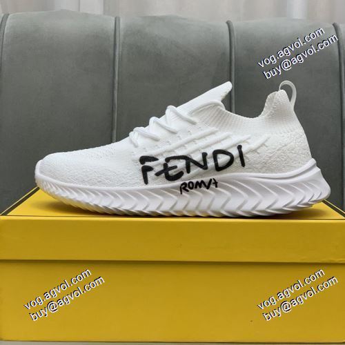 レーシングシューズ 履き心地抜群 2021春夏 フェンディ FENDI 人気販売中 2色可選 FENDIスーパーコピー