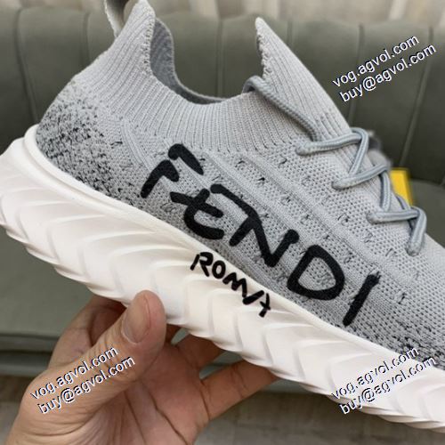 レーシングシューズ 履き心地抜群 2021春夏 フェンディ FENDI 人気販売中 2色可選 FENDIスーパーコピー