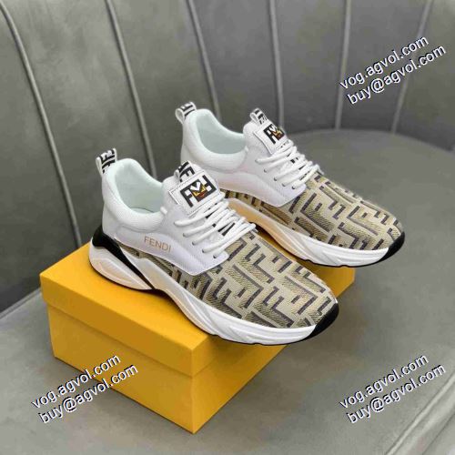 着心地抜群 フェンディコピー ブランド 4色可選 2021春夏 フェンディ FENDI レーシングシューズ リゾートスタイル