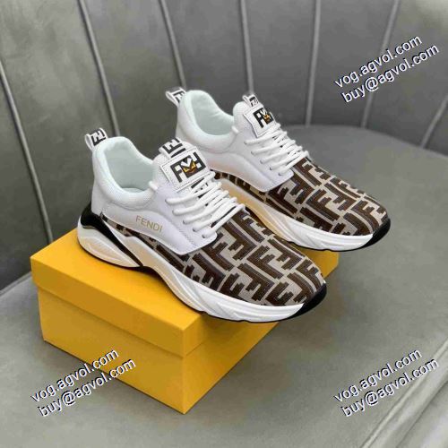 着心地抜群 フェンディコピー ブランド 4色可選 2021春夏 フェンディ FENDI レーシングシューズ リゾートスタイル