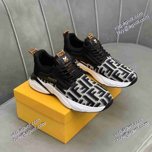 着心地抜群 フェンディコピー ブランド 4色可選 2021春夏 フェンディ FENDI レーシングシューズ リゾートスタイル