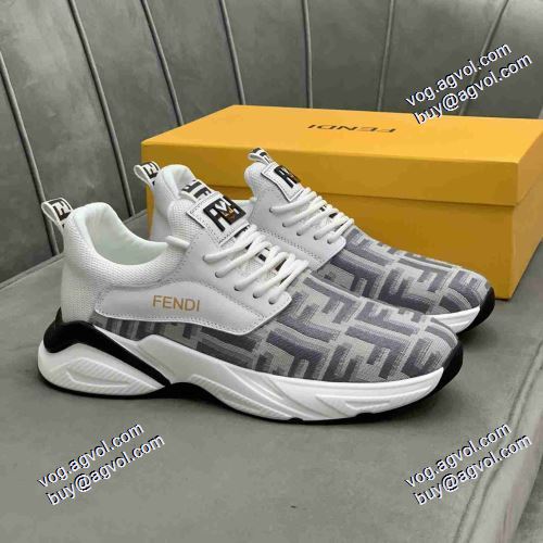 着心地抜群 フェンディコピー ブランド 4色可選 2021春夏 フェンディ FENDI レーシングシューズ リゾートスタイル