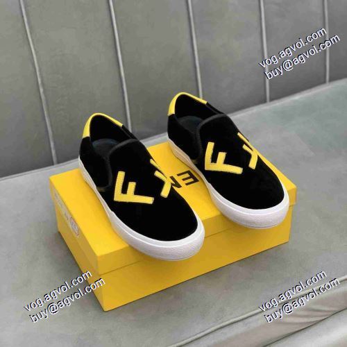 紐なし 着脱の簡単なスリップオンタイプ 2021春夏 フェンディ FENDI 選べる極上 フェンディコピーブランド
